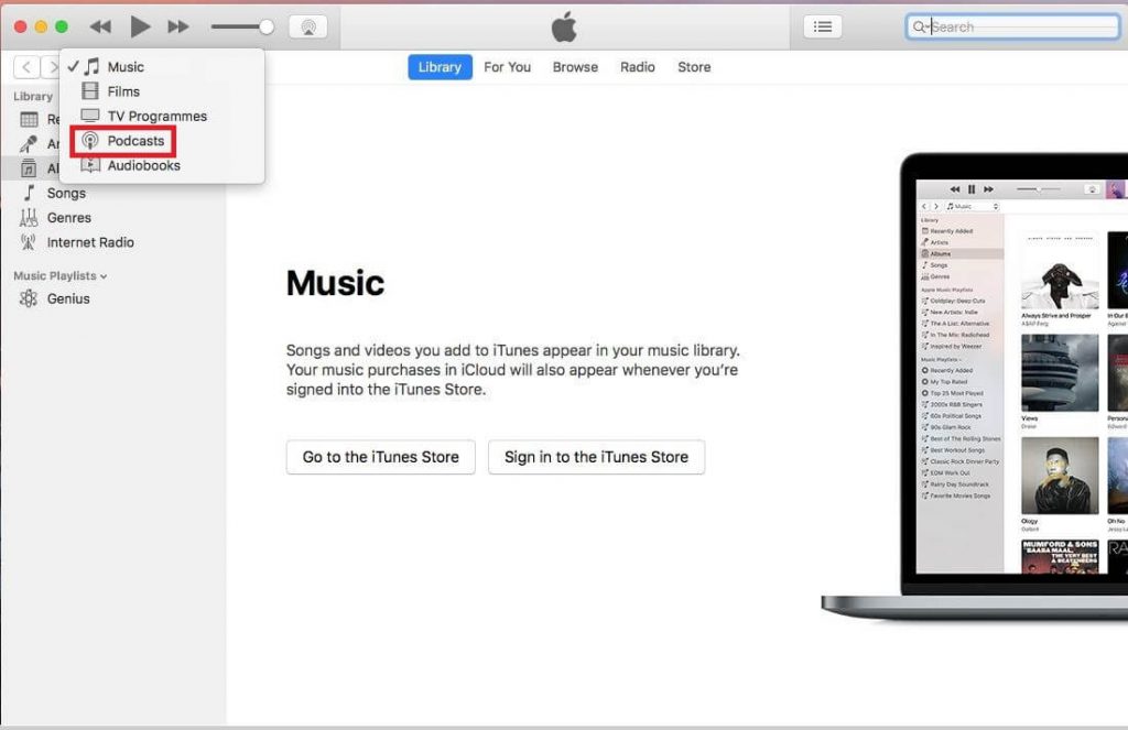 Watch A Video Podcast In iTunes On Mac step-2