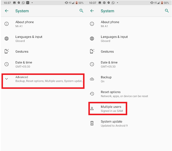 select which profiles could send messages step-2