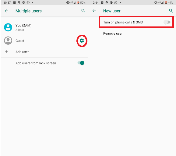 select which profiles could send messages step-3