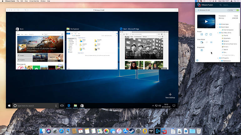 vmware-fusion-11application-menu