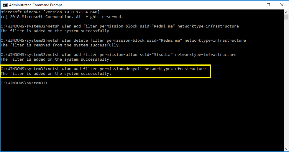 Add A Wireless Network To Whitelist-1