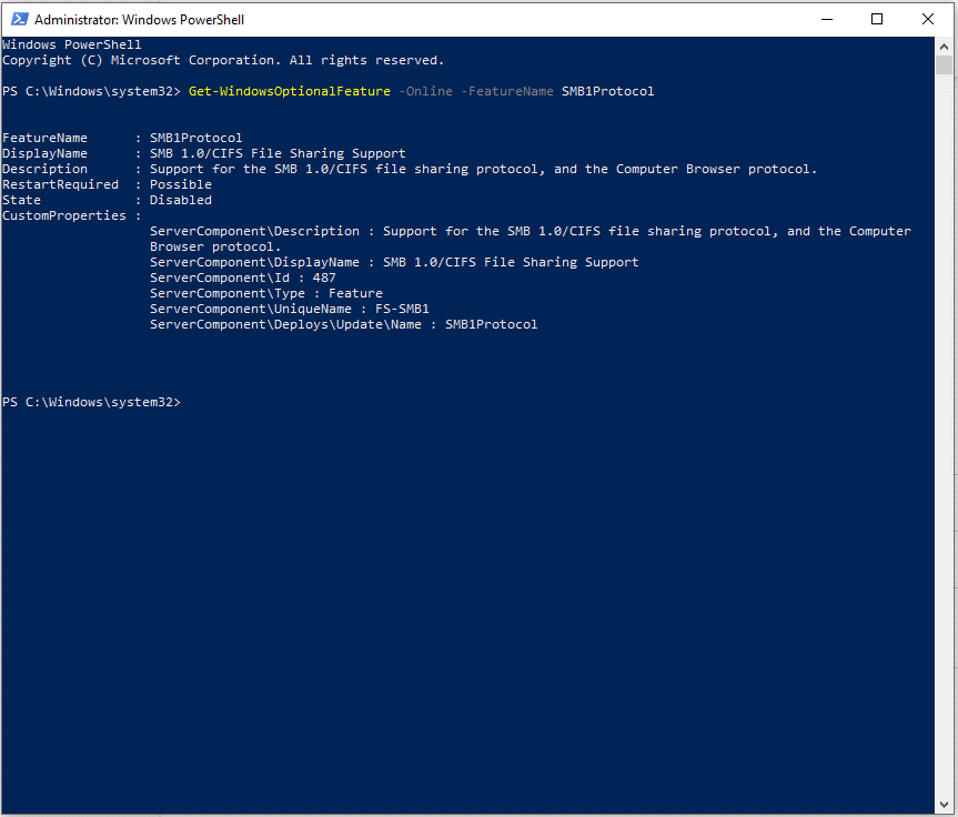 How To Detect, Enable Disable SMB1 On Windows -2
