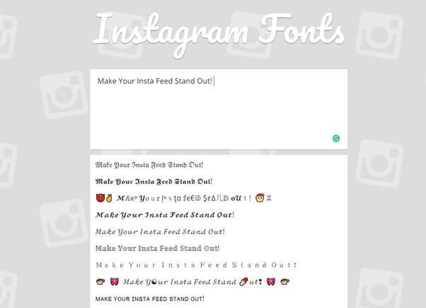 instagram font maker