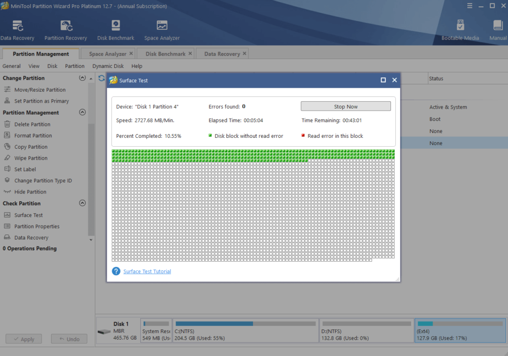 Outstanding Disk Diagnostics