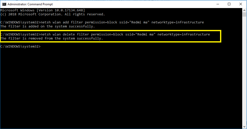 Remove A Wireless Connection From Your Blocklist
