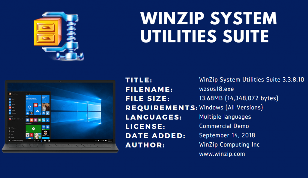 WinZip System Utilities Suite 3.19.0.80 free instals