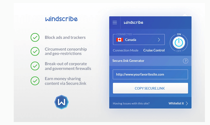 windscribe chrome extension