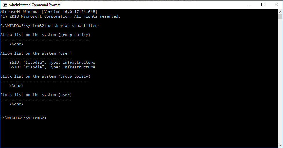Wireless Network To Whitelist-1
