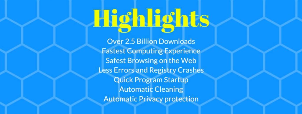 highlights of ccleaner