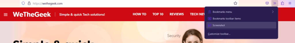 navigate to the webpage