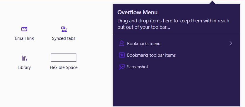 overflow menu