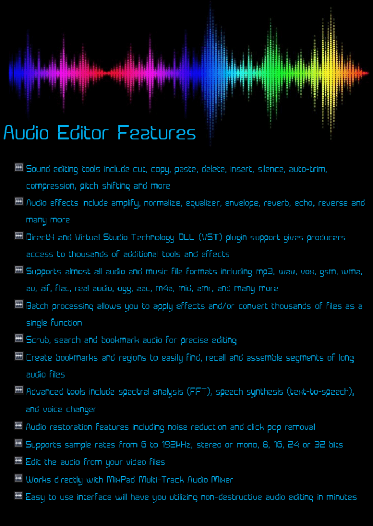 sound recording wavepad audio editor windows 7