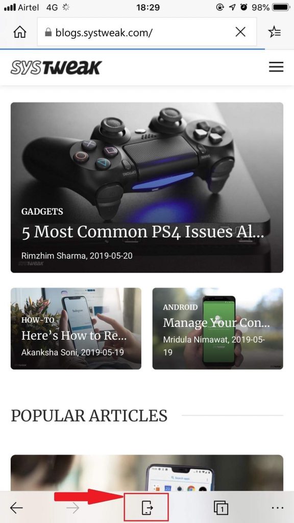 Access Web Page