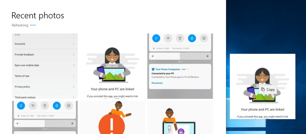 Access photos Using Your Phone app-2