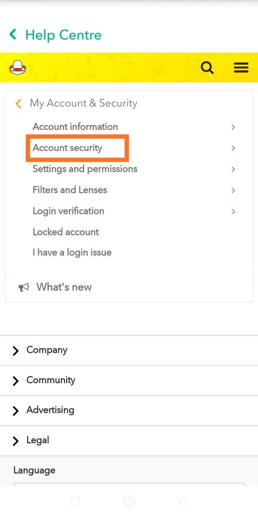 Account security