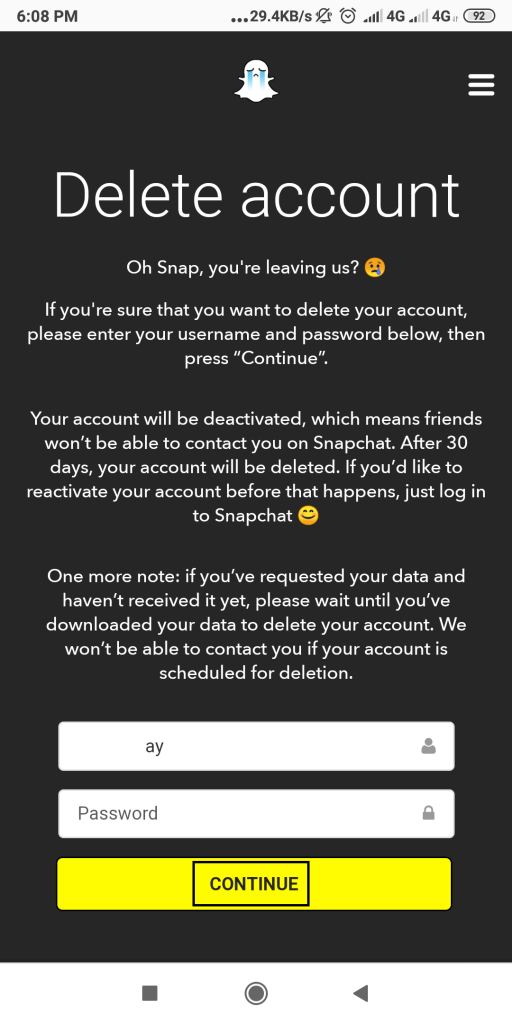 How To Delete Snapchat Account Permanently From App / How