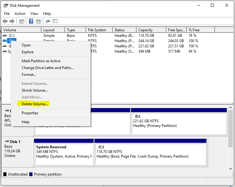 All about Disk Management and Partition Handling in Windows 10