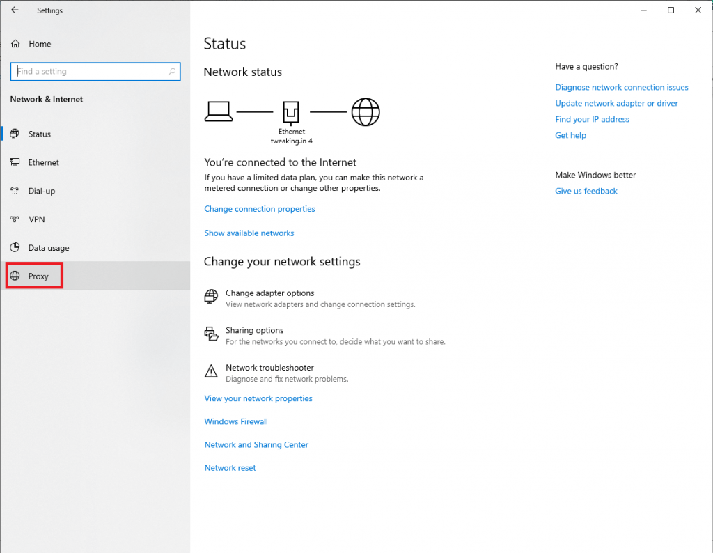 Evaluate Proxy Settings-1