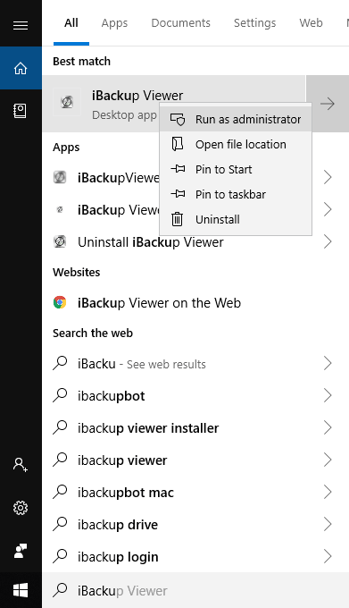 find ibackup extractor files