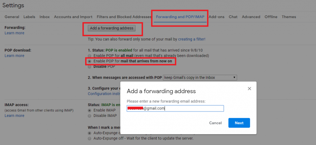 How To Manage Your Old Gmail Account From The New Google Mail Account step-2