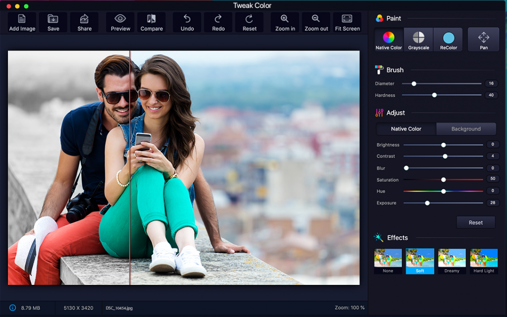 How does tweakcolor work