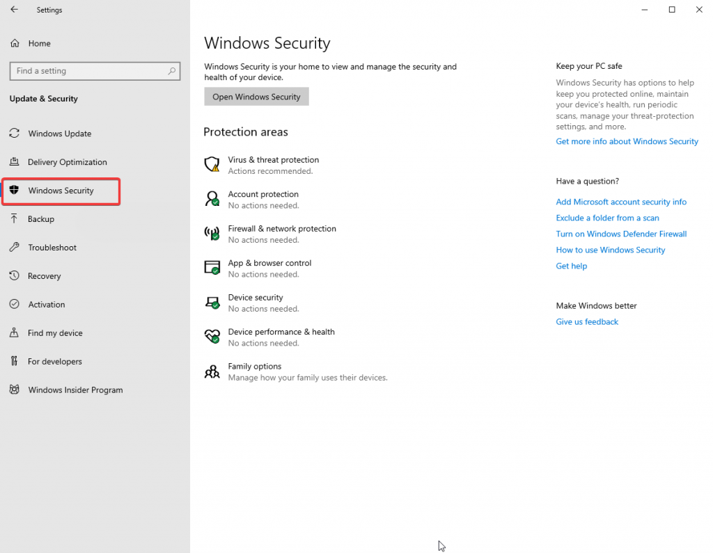 Method 5 Check Windows Firewall-1