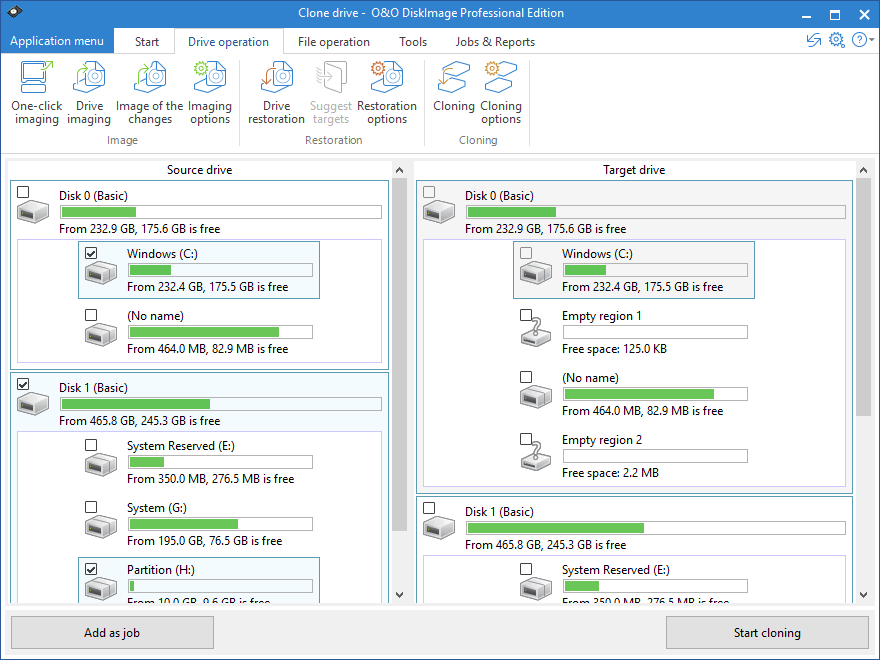 O&O DiskImage - Clone Drive