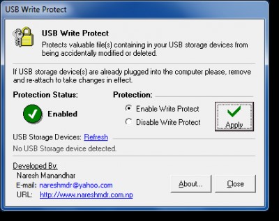 USB Write Protect