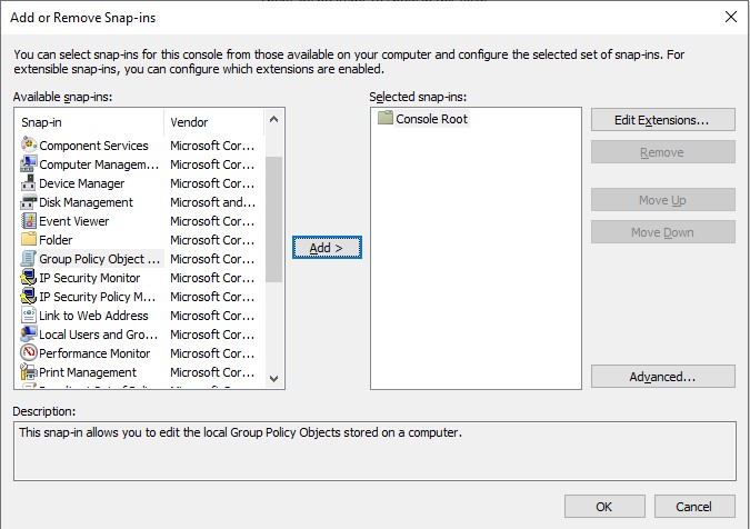 Windows 10 group ploicy to only administrators