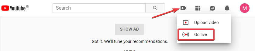 YouTube Live Streaming