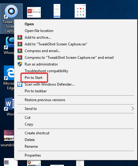 app shortcut