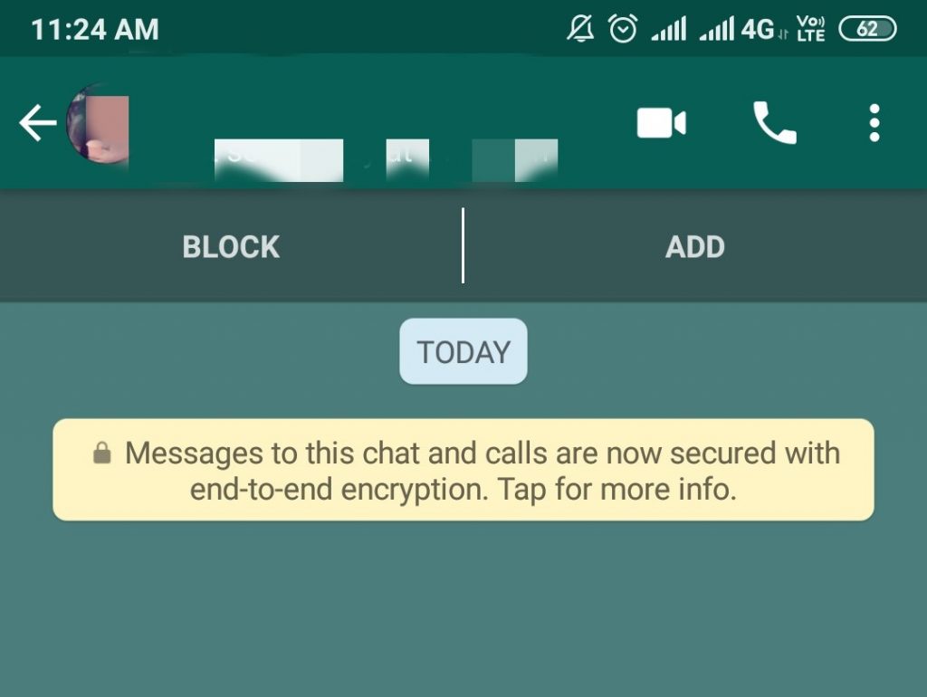 block on whatsapp