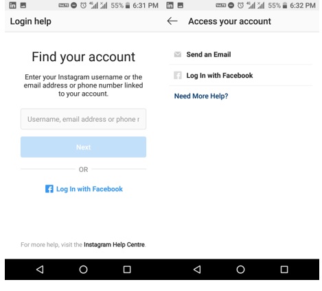 change the password