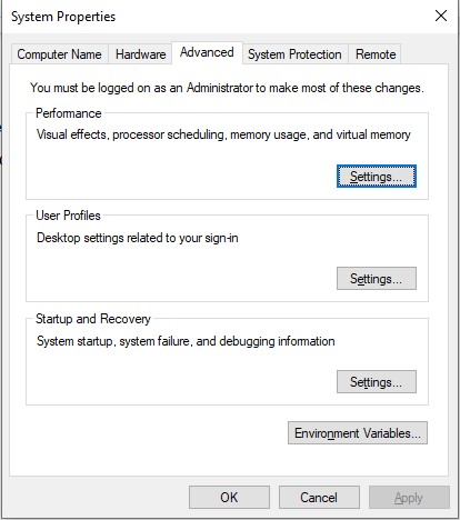 how to move Pagefile in Windows 10