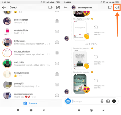 look for the messages