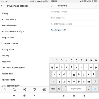 remember your present password