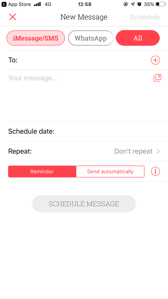 scheduled text messages iphone
