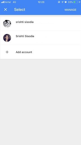 select Trusted Contacts