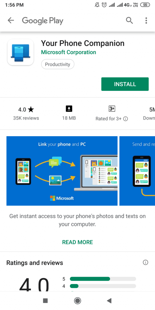 set up Your Phone App on your device on android steps-1