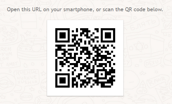 whatsapp QR code