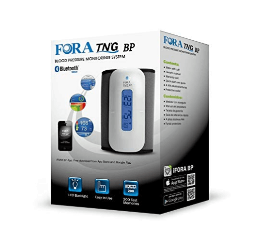 FORA Test NGO Wireless Bluetooth Arm Blood Pressure Monitor