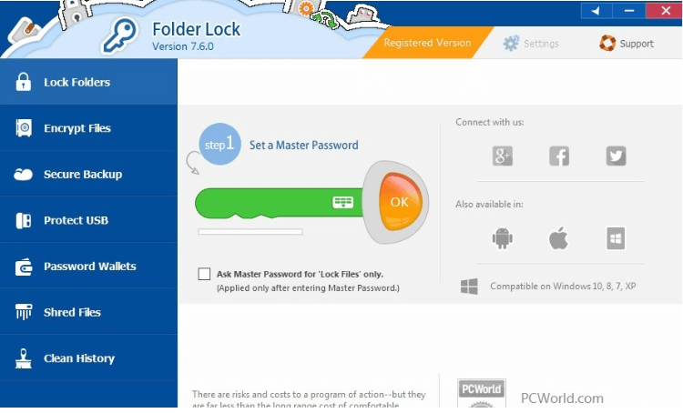 Folder Lock for Windows 10 PC