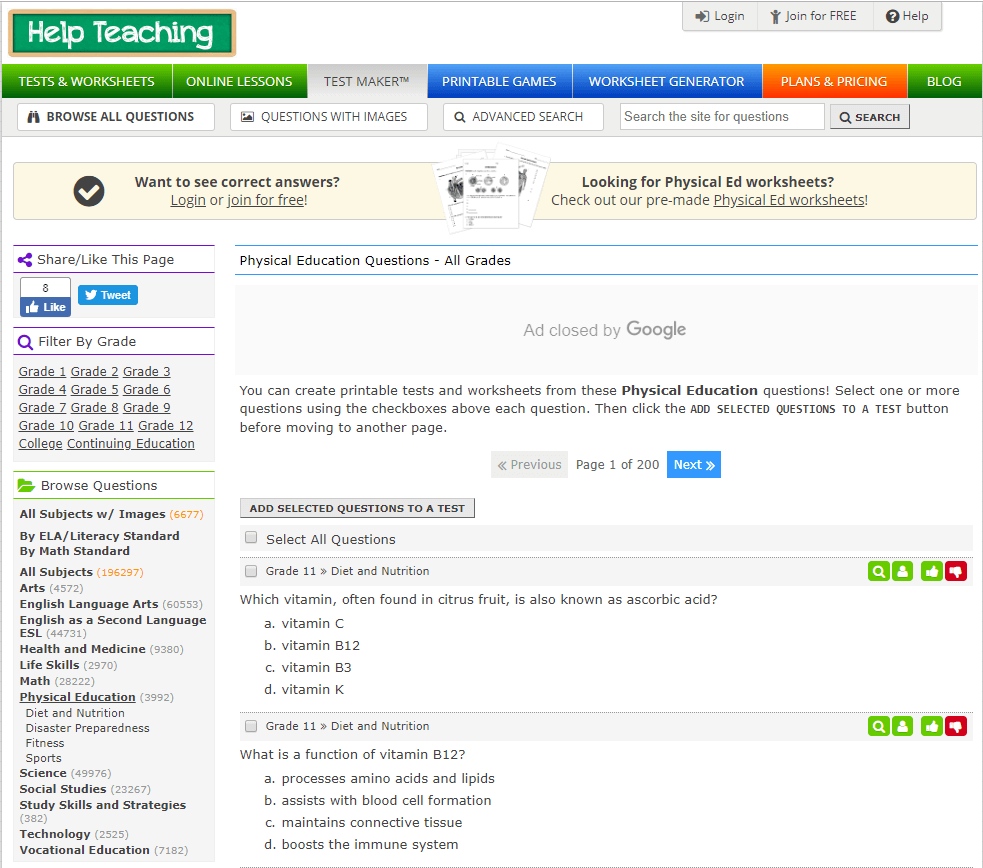 Help Teaching