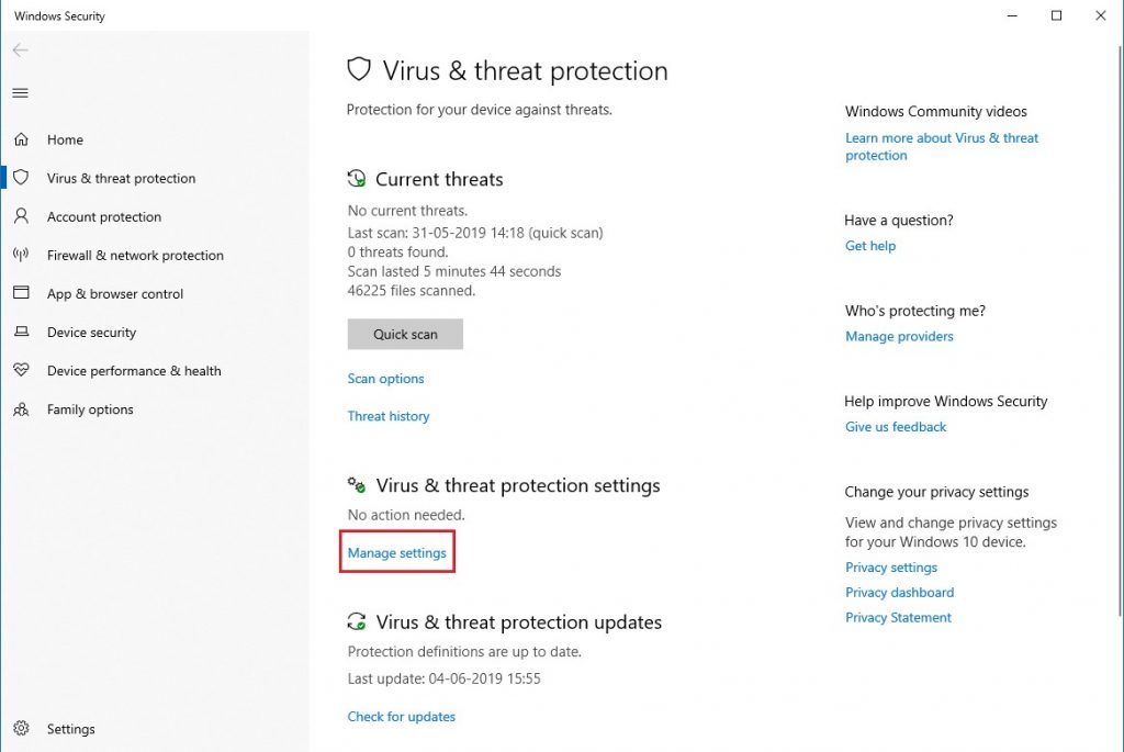Security Tamper Protection feature