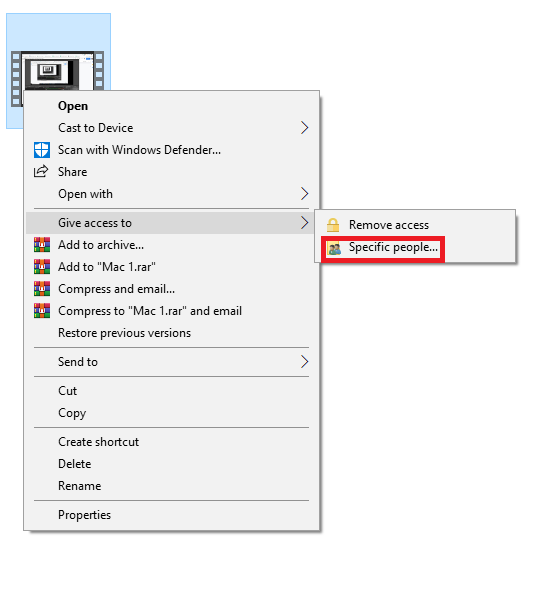 Share Files With Specific People