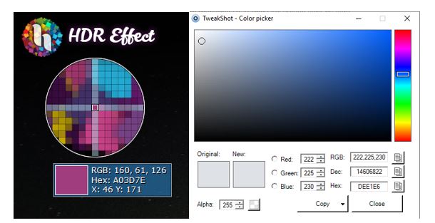 one screen color wheel color picker download