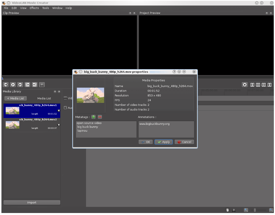 VideoLAN Movie Creator
