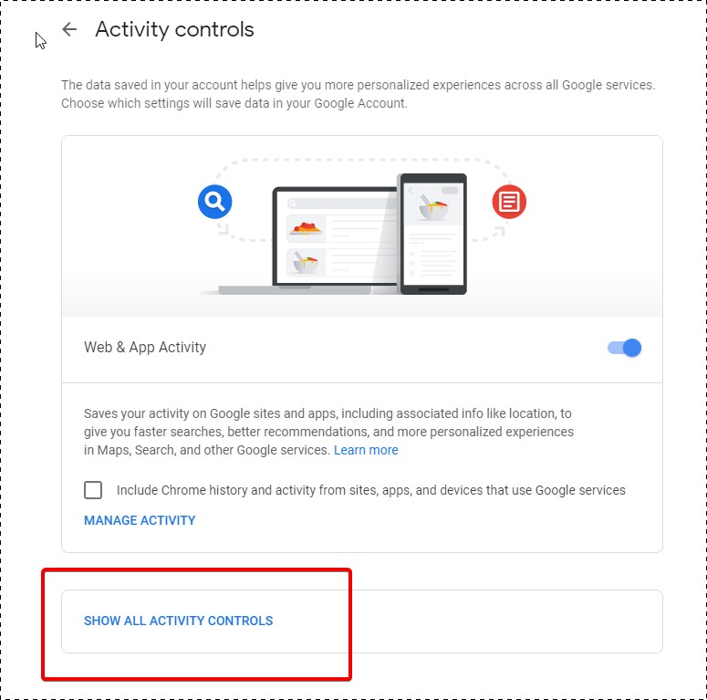 Your Search History With Google