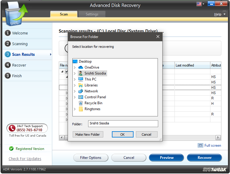 files recovered using advanced disk rcovery