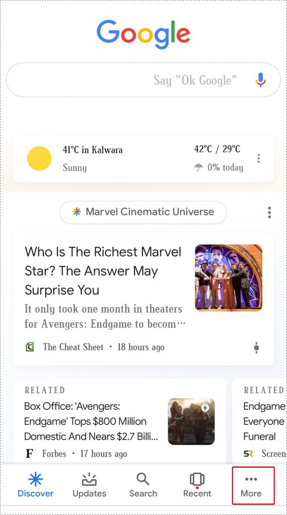 google search